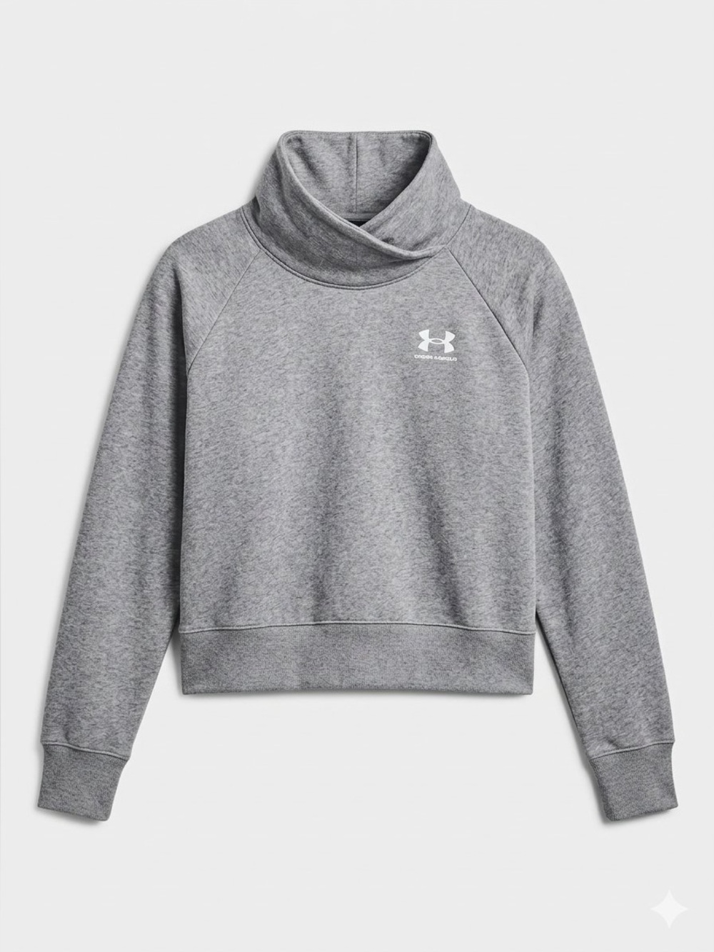 Under Armour Women’s Rival Fleece Funnel Neck Pullover - Gray XS